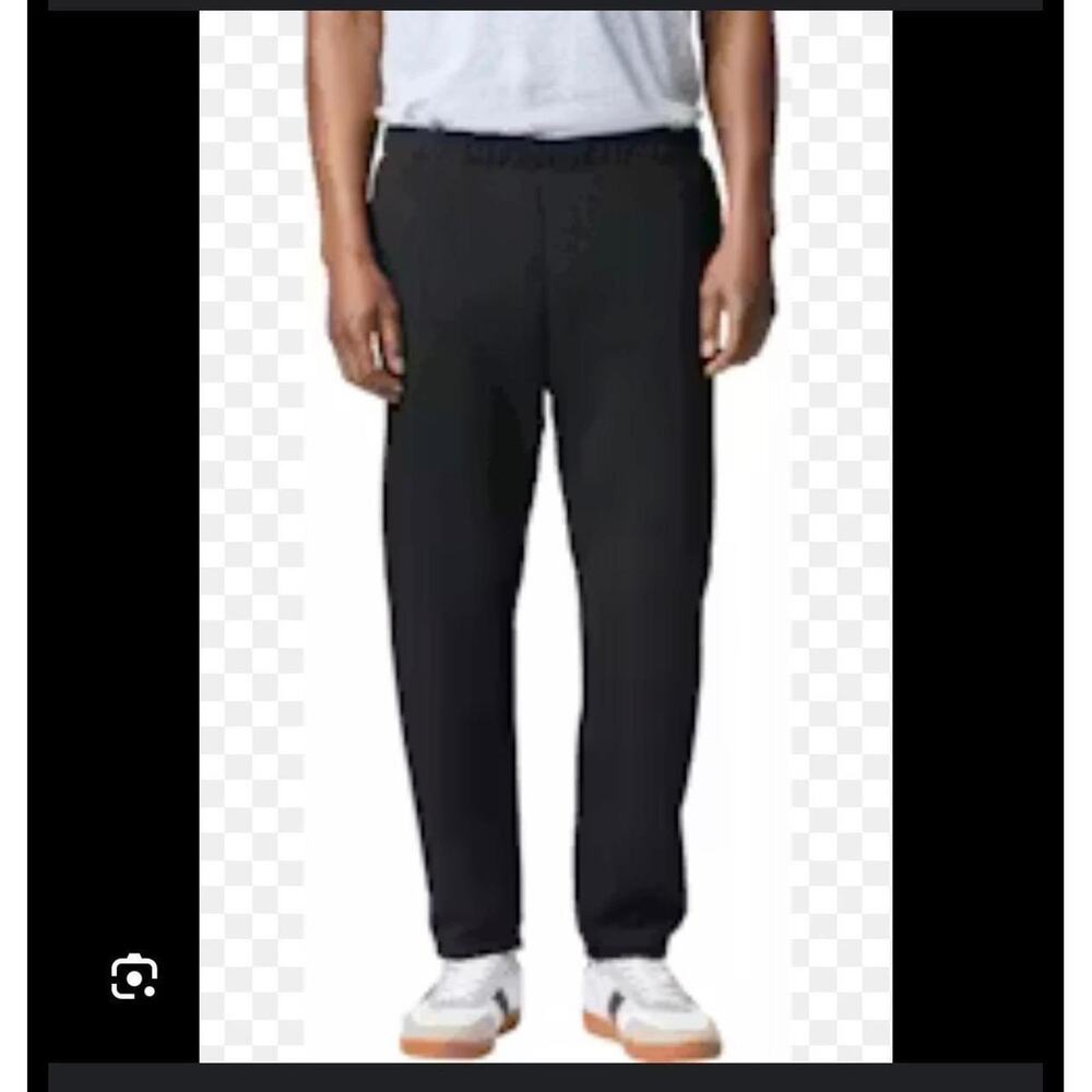Gildan Heavy Blend Sweatpants‎ Gray Elastic Waist Joggers Men's M
